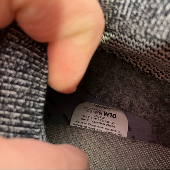 Allbirds wool Dasher mizzles mid natural black womens size 10 - Picture 9 of 10